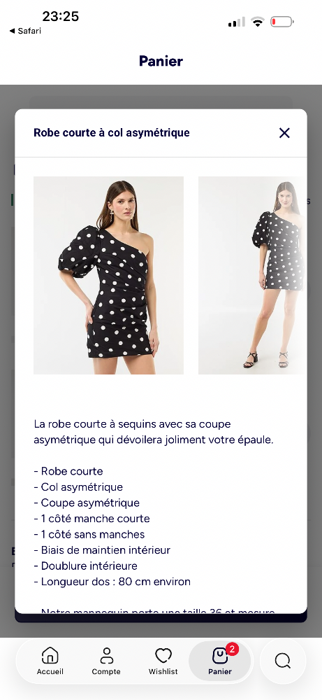 Robe neuf à petit pois